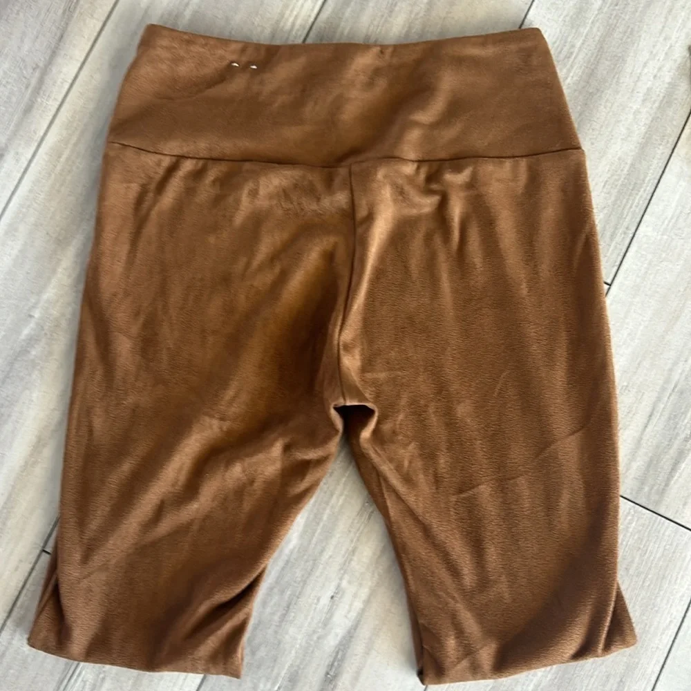 J. McLaughlin size small brown velour velvet style leggings